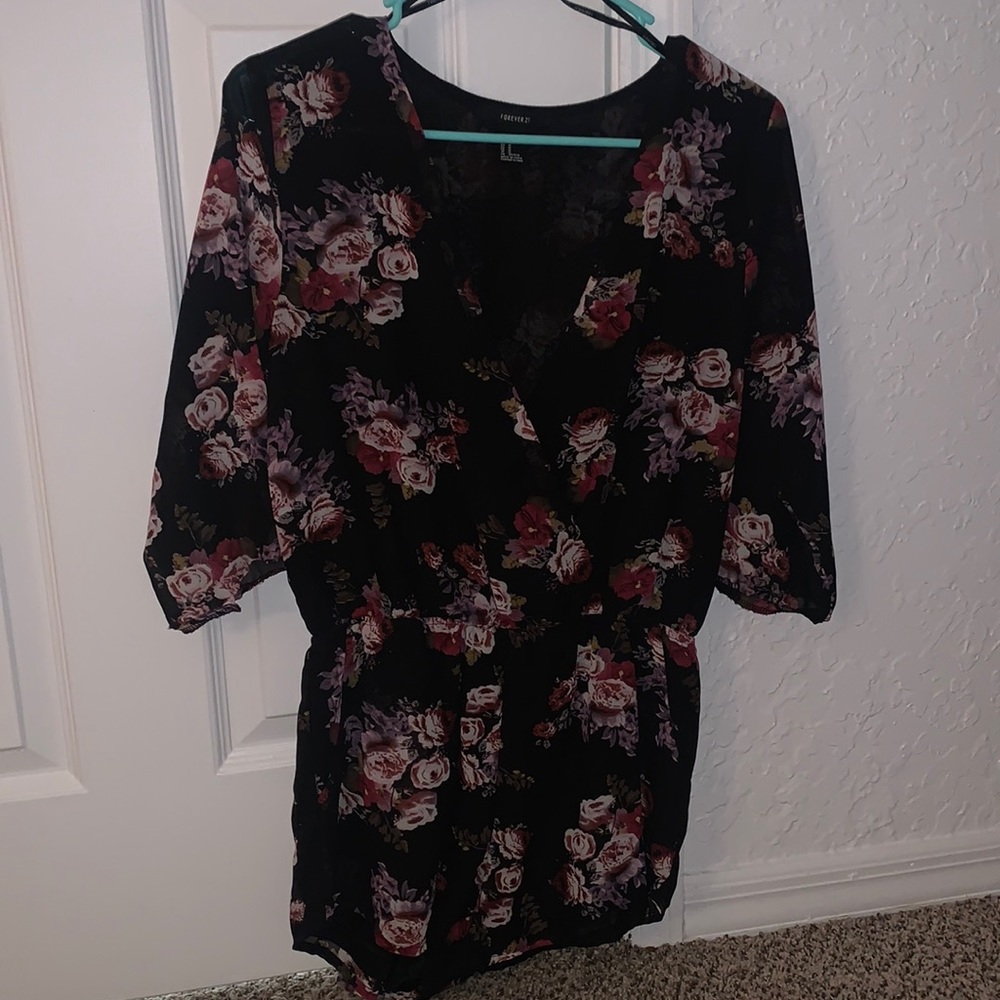 Forever 21 romper floral